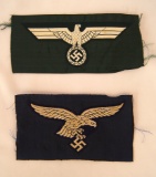 1 Army Patch, 1 Luftwaffe.