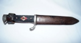 WWII Hitler Youth Knife and Sheath with 