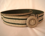 German WWII Infantry Officers Brocade Belt and Buckle Set in excellent condition.