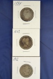 1894, 1903 and 1912 Barber Quarters AG-G
