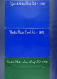 1969, 1972 and 1998 Proof Sets in Original Boxes