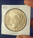 1922 Peace Silver Dollar AU