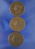 Set of 3 Large Cents - 1819, 1830, 1834