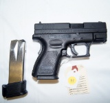 Springfield XD9--Caliber: 9mm--Sub Compact--Comes With Box, 2 Magazines, Holster, Speed Loader,