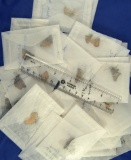 40 unmounted Skippers in wax paper envelopes.