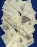 52 Swallowtails & Parmasions unmounted in wax paper envelopes.