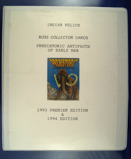 Spiral Bound 1993-1994 Edition Ross Collector Cards "Prehistoric Artifacts of Early Man".