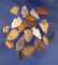 Group of 20 assorted Arrowheads, largest is 7/8