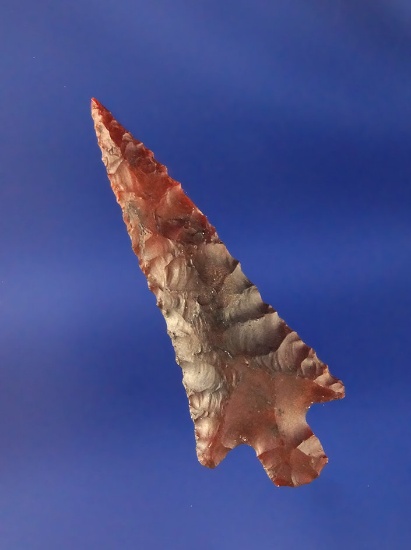 Nice! Exceptional flaking and style on this beautiful 1 3/8" Gem Point made from Jasper found near t