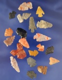 Group of 20 assorted Arrowheads, largest is 1