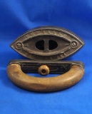 SAD flat iron, detachable wood handle,