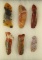 Set of six colorful Hopewell Lancets Knives found in Darke Co., Ohio.