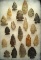 Group of 20 Assorted Arrowheads found in Knox Co., Ohio.