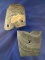 Pair of anciently salvaged Slate Artifacts found in Ohio, largest is 2 5/16