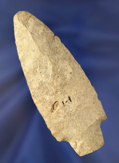 4 1/8" Adena found by Bev Mennic near Arcanum, Darke Co., Ohio.