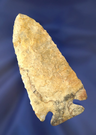 4" Archaic Cornernotch with restoration to one corner of the base. Found in Ohio.
