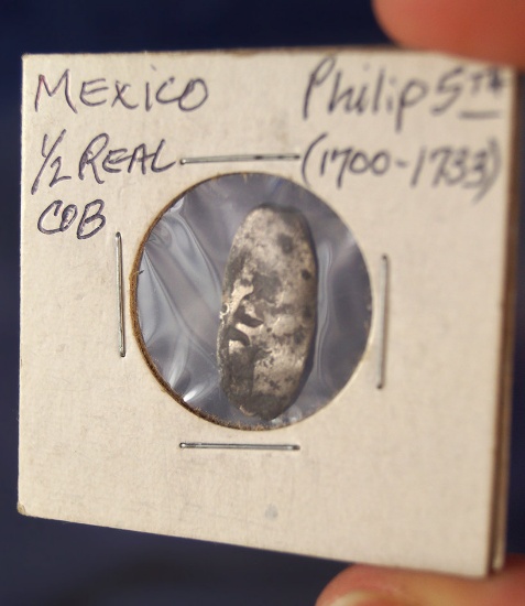 Mexico Philip V 1700-33 Cob ½ Real