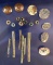 Assorted Metal Beads, Coins, Buttons, Rolled Copper. All from the Bill Peterson Collection.