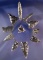 Set of 11 assorted Obsidian Arrowheads found by R. D. Mudge in Nevada. Largest is 1 5/8