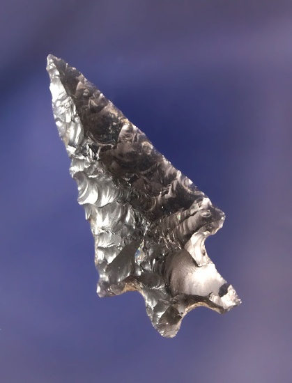 1 9/16" Obsidian  Arrowhead found in Oregon.