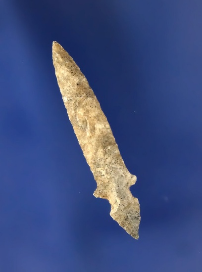 Klickitat Dagger pictured in Overstreet. G-10, 1 3/8”, Grey Chalcedony. Wasco Co Oregon.