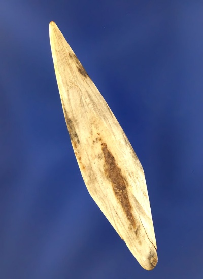 highly polished 2 1/8" bone Arrowhead from the Bill Peterson Collection.
