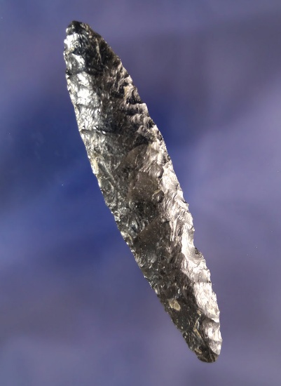 3 1/8 Obsidian Knife found on the Bodie Ranch near Klamath Falls Oregon.