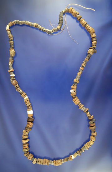 23" L Strand of Small Columbia River Stone Beads from the Collection of Bill Peterson.