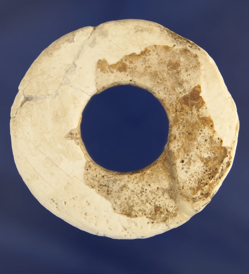 Large but Thin Stone Ring, 2 7/8" diameter, broken and re-glued. Ex Bill Peterson Collection.