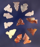 Set of 12 assorted small Gempoints, largest is 1/2