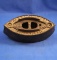 Sad iron, The A.C.Williams Co, Ravenna, OH, detachable wood handle, Ht 5