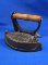 Sensible SAD iron, detachable wood handle, No. 2,  N.R.S. & Co, Ht 5 1/2