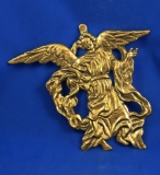 Angel trivet, brass, sticker on back 