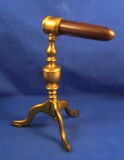 Goffering iron, brass tripod stand, 5