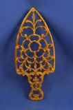 Trivet, brass, Rosette, 8 1/4