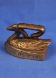 Early little swan iron, child size, Lengeschester Co, Ht 1 7/8