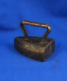 Small solid brass SAD iron, 