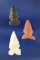 Set of three nice Arrowheads found near the Columbia River, largest is 1 1/8