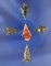 Set of five Arrowheads, largest is 1