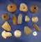 Assorted pre-Columbian artifacts – largest is 1 3/8