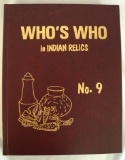 Brand-new condition book: Who's Who in Indian relics #9.