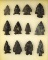 Group of 12 Coshocton flint Arrowheads in nice condition, found in Ohio. Largest is 1 5/8