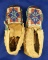 Pair of beaded child moccasins, Nez Perce, in very nice condition.
