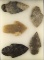 Nice set of five Adena Arrowheads – largest is 2 1/8