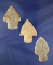 Set of 3 Adena Points from the frame of Norm Archer Adenas, pictured. Largest is 2 1/4