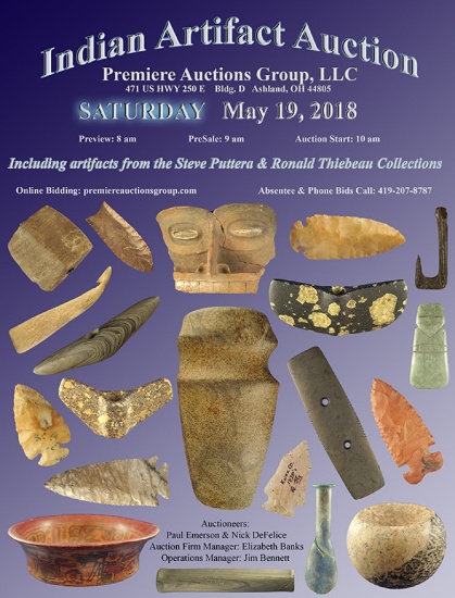 Indian Artifacts Auction - Bennett's Premiere Auct