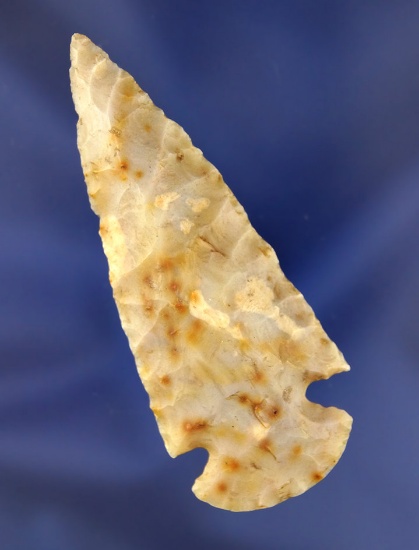 3 1/8" Flint Ridge Flint Dovetail in excellent condition found in Ohio. Ex. Macy Hallock .