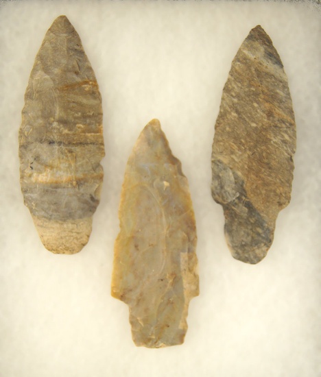 Set of 3 Adena Points from the frame of Norm Archer Adenas, pictured. All around 3 1/2".