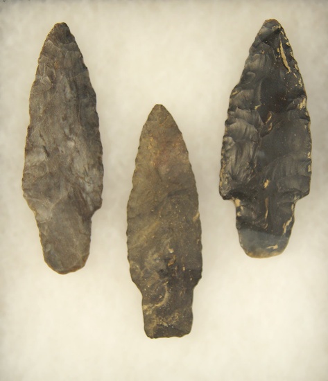Set of 3 Adena Points from the frame of Norm Archer Adenas, pictured. Largest is 3 1/2".