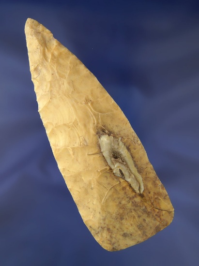 6 1/2" Blade made from Flint Ridge Flint and found in Ohio. Ex. Jacob Bakar Collection.